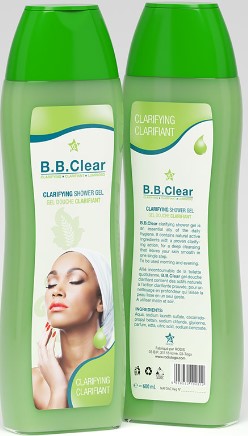 B.B. Clear Clarifying Shower Gel 600ml For Sale