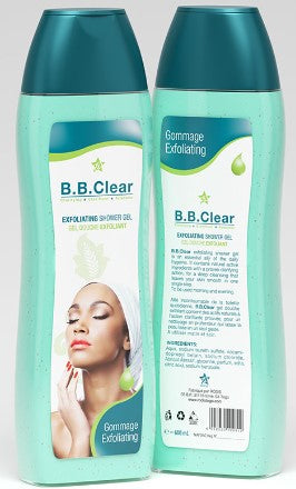 B.B. Clear Exfoliating Shower Gel 600ml For Sale