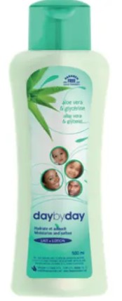 DAY BY DAY moisturising lotion with aloe vera & glycerine For Sale