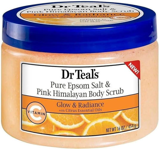 Dr. Teal's Glow & Radiance Pink Himalayan Salt Scrub with Citrus For Sale