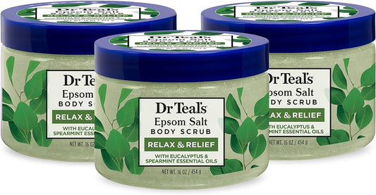 Dr. Teal's Relax & Relief Epsom Salt Body Scrub with Eucalyptus & Spearmint For Sale