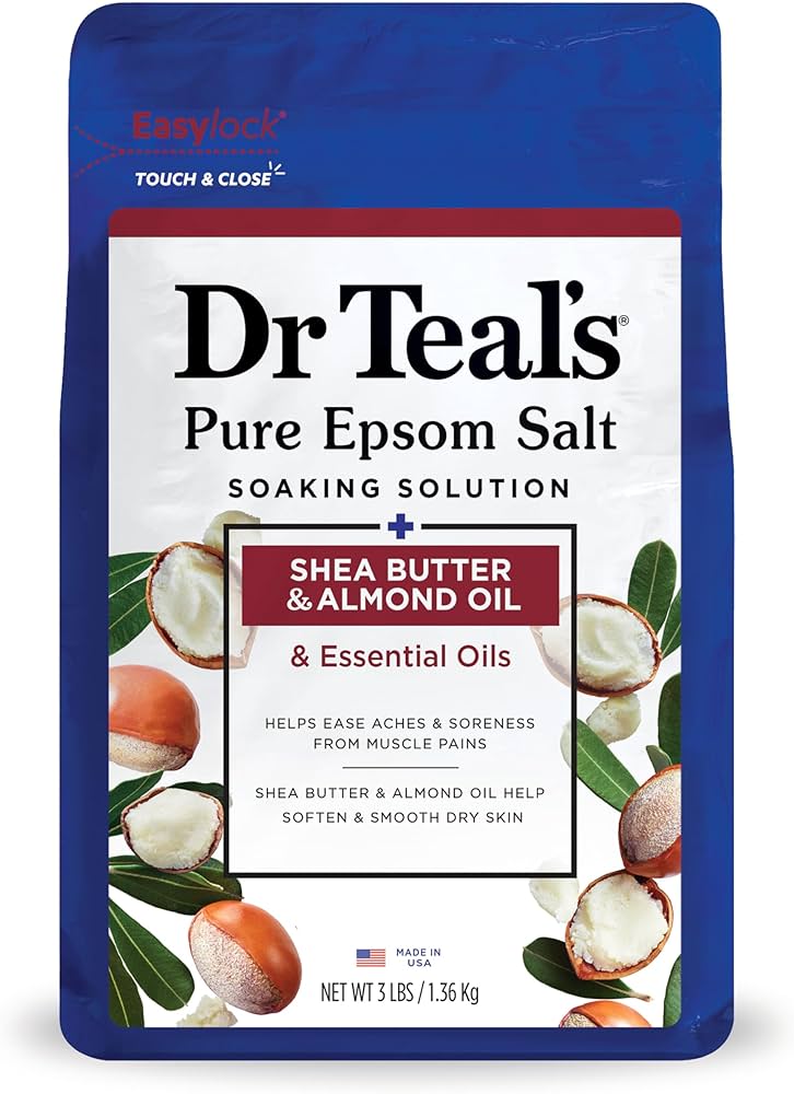 Dr. Teal's Shea Butter & Almond Oil Pure Epsom Salt Soak with Essential Oils For Sale