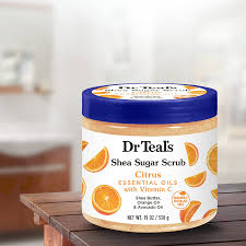 Dr. Teal's Shea Sugar Scrub with Citrus, Vitamin C & Essential Oils For Sale