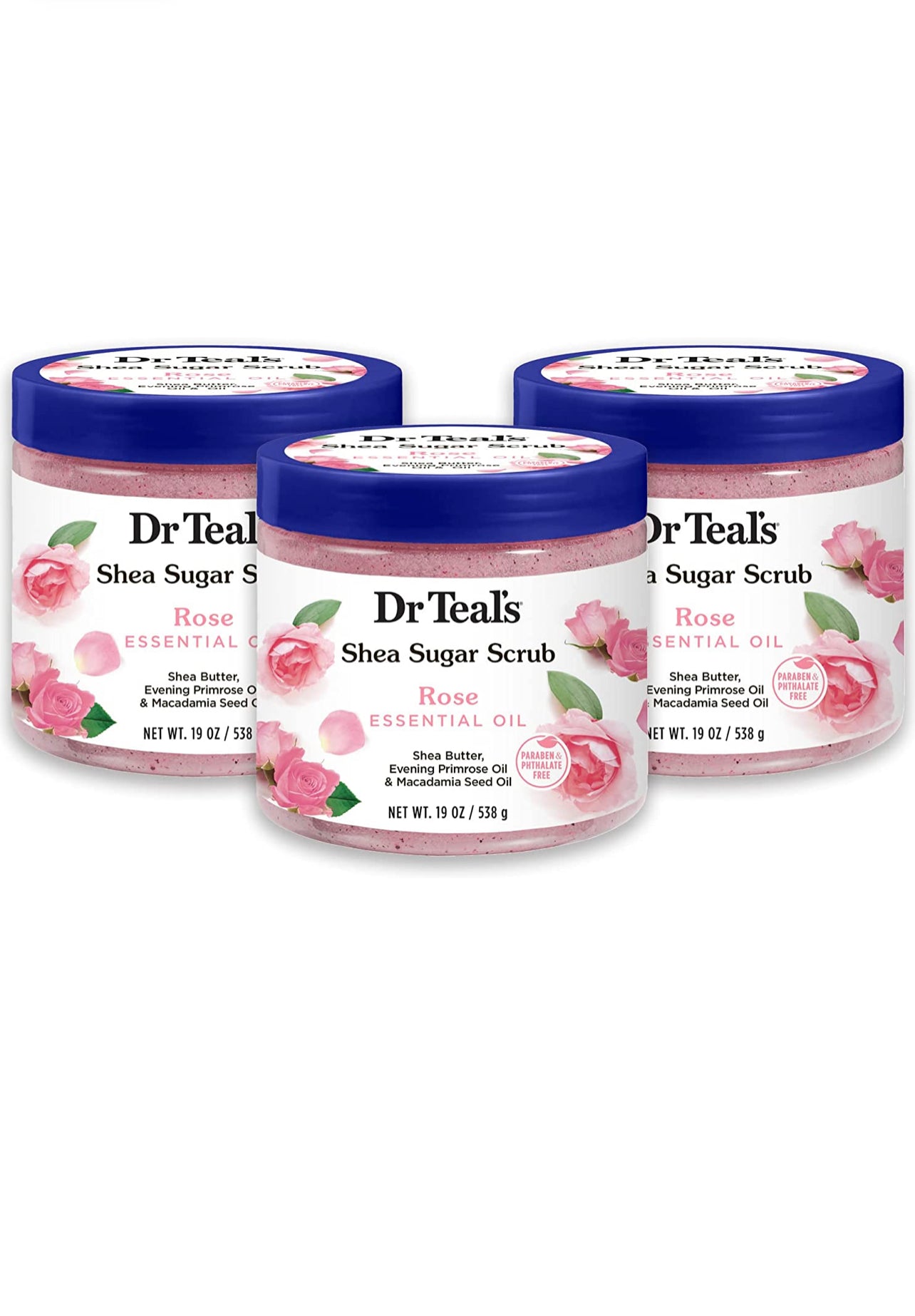 Dr. Teal's Shea Sugar Scrub with Rose Essential Oil For Sale