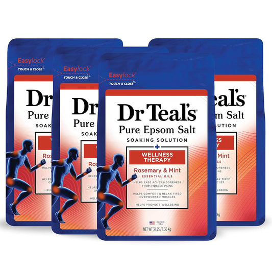 Dr. Teal's Wellness Therapy Pure Epsom Salt Soak with Rosemary & Mint For Sale