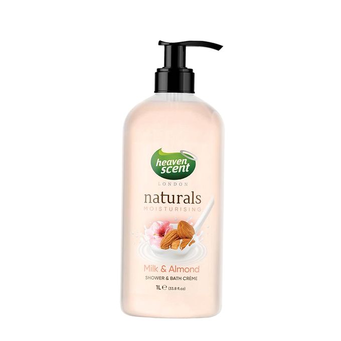 Heaven Scent Shower and Bath Creme - Milk & Almond 1L For Sale