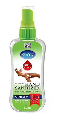 Kleanz Hand Sanitizer - Spray 50ml For Sale