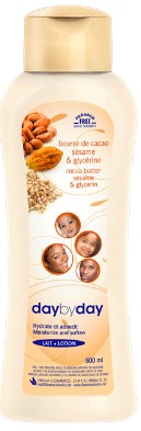 DAY BY DAY moisturising lotion with cocoa butter, sesame & glycerine For Sale