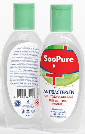 B.B. Clear SooPure Antibacterial Hand Gel 60ml For Sale