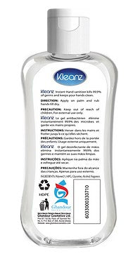 Kleanz Hand Sanitizer Gel For Sale